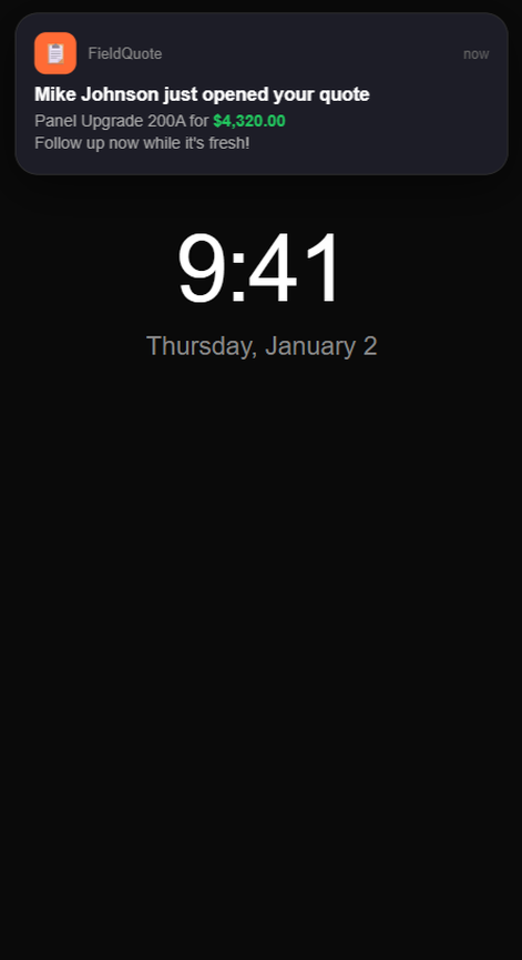 Push notifications